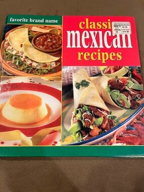 Favorite Brand Name Classic Mexican Recipes Cookbook - Red hard Cover